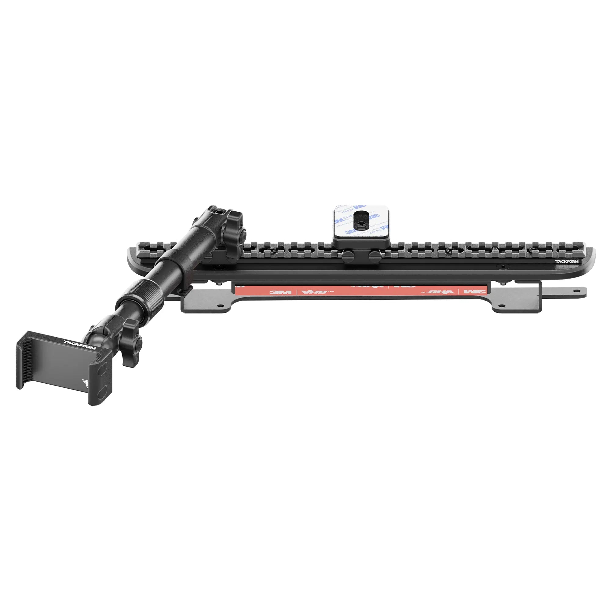 TRAXX™ - Assault Track Picatinny Dash Bracket With 20LITE Phone Mount and Magnetic Radar Detector Holder | Telescoping Arm | 2024 - 2025 Ford F-150 (See Compatibility Info For Specific Year/Trim Fitment Details)