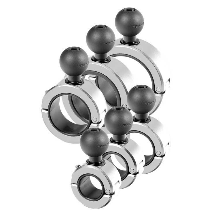 BC1 Chrome Bar Clamp Series | 25.4mm/1”/B-Sized Rubber Ball