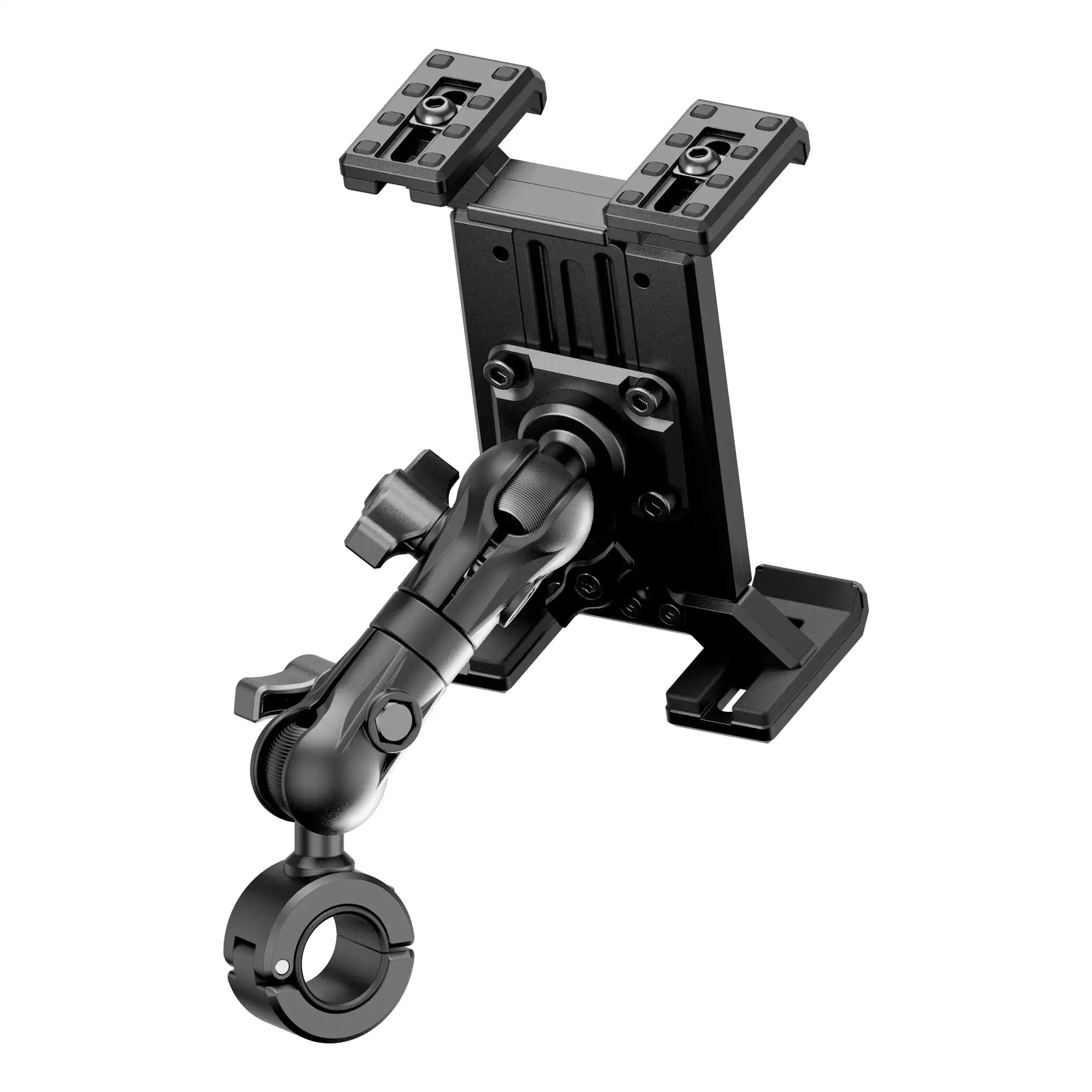 Product image of Polaris RZR All-Metal Spring-Loaded Tablet Mount for Roll Cage, Harness Bar, U-Bar with 4.25 inch arm.