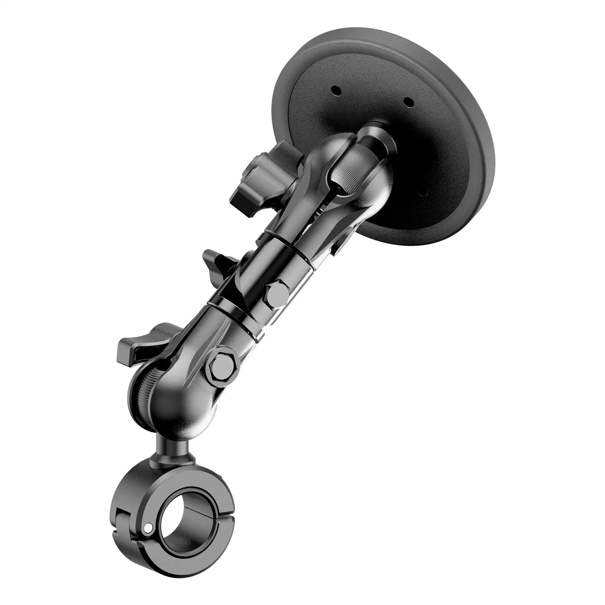 Product image of Polaris RZR Magnetic Tablet Mount for Roll Cage, Harness Bar, U-Bar with 5.25 inch arm with articulating elbow joint.