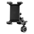 Product image of Polaris RZR All-Metal Spring-Loaded Tablet Mount for Roll Cage, Harness Bar, U-Bar with 5.25 inch arm with articulating elbow joint.