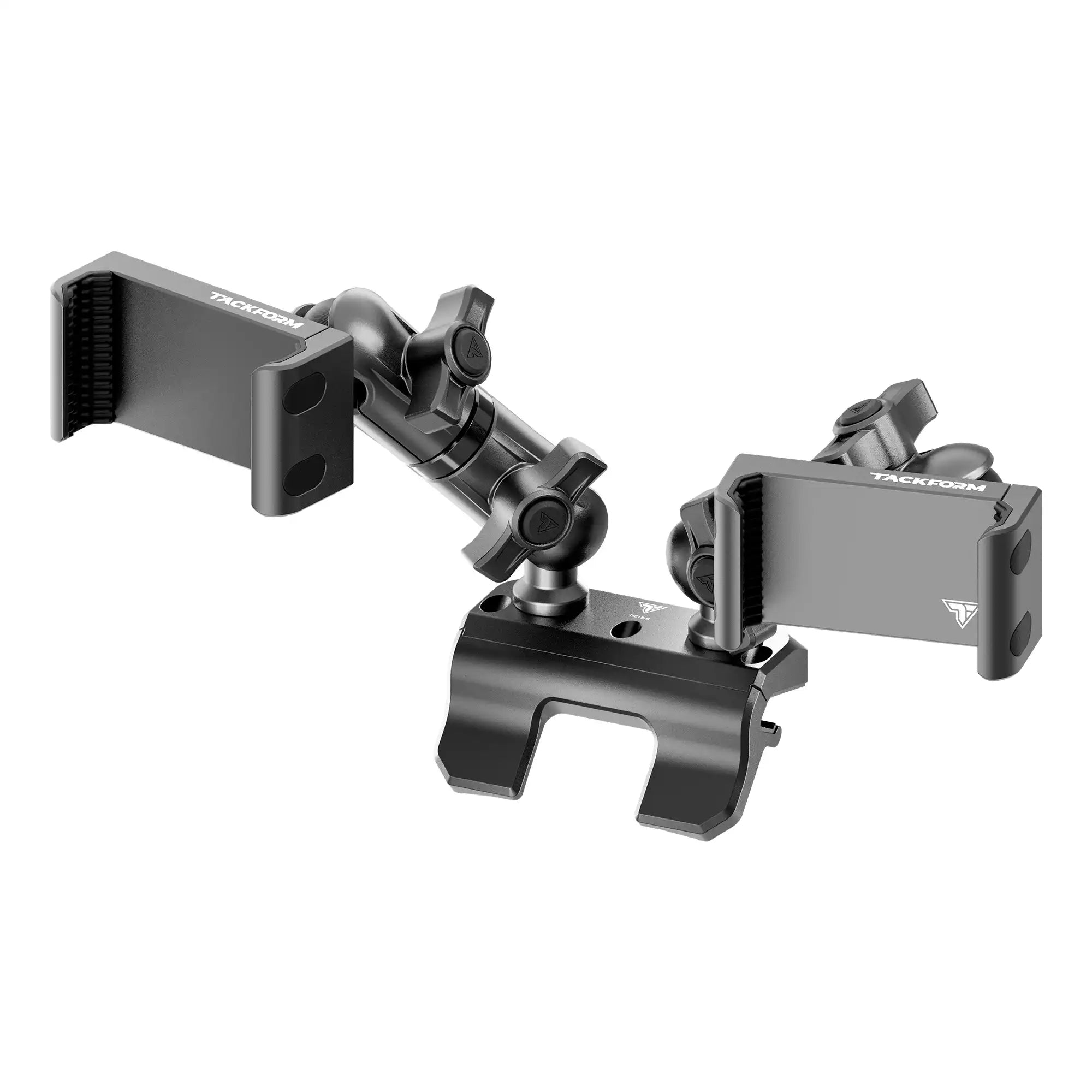 Product image of 2010-2024 Toyota 4Runner Dual Phone Mount Billet Spring Cradles with Dash Clip