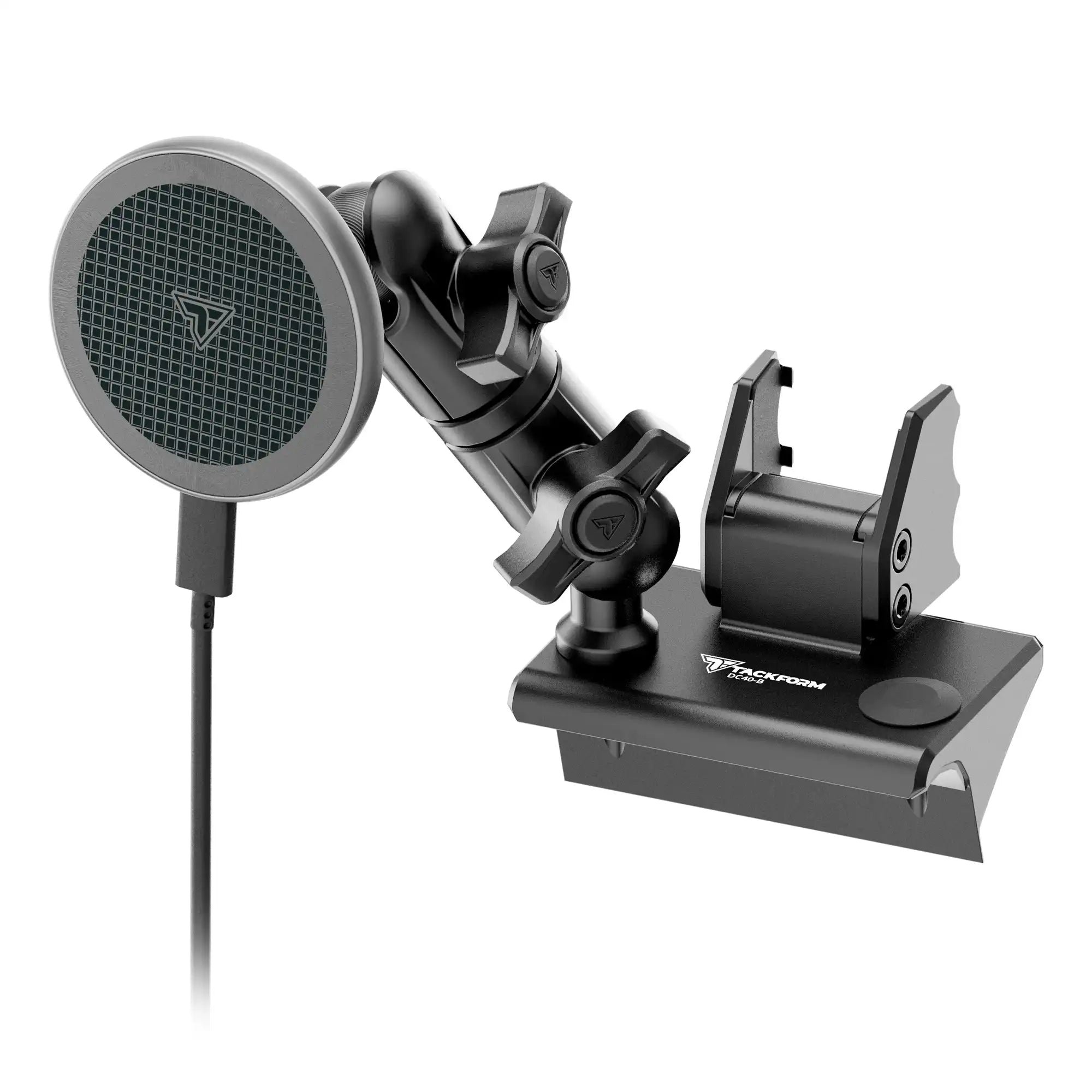 Product image of MagSafe charging phone mount attached to all-metal dash clip mount for GMC Sierra