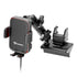 Product image of Qi Wireless Charging Phone Cradle with LED accent light attached to GMC Sierra dash clip mount