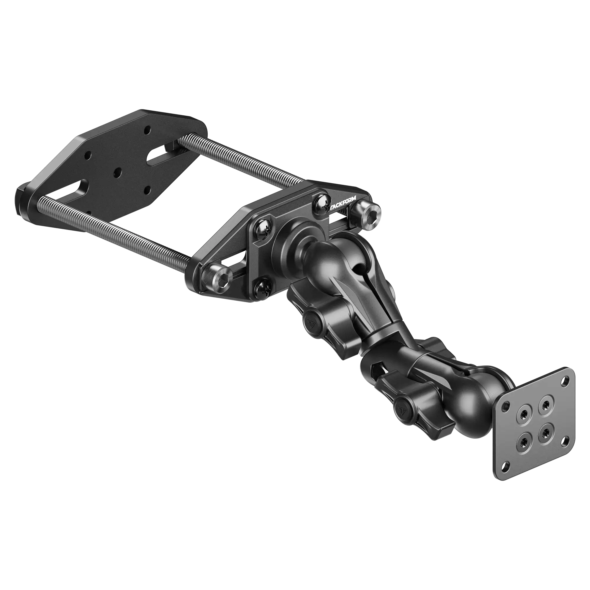 Forklift Pillar/Guard Mount with All-Metal Universal AMPS Plate | Choose Your Arm Length