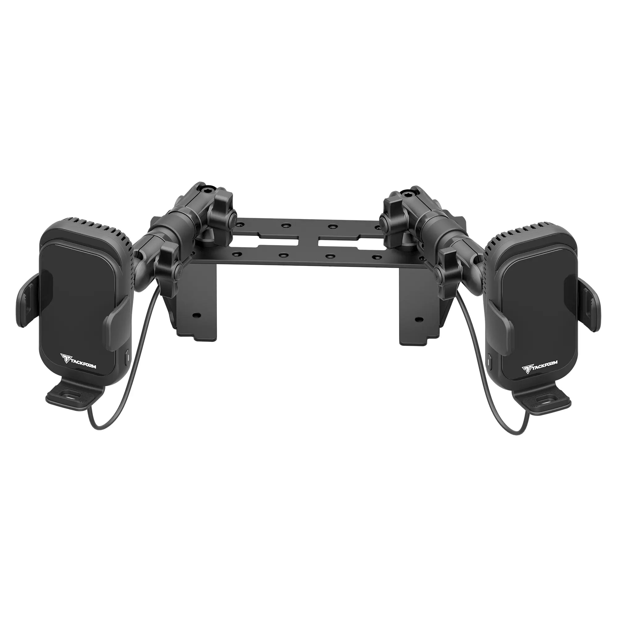 TRAXX™ - Fast Track Dash Bracket With Dual Wireless Charging Phone Mounts | 2022 Ford Super Duty (Compatible With 12” Screen ONLY)