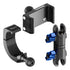 Product image of 2024+ Jeep Grab Bar Phone Mount  Kit with Billet Spring Cradle and 3.5" Arm with blue knobs