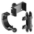Product image of 2024+ Jeep Grab Bar Phone Mount  Kit with Billet Spring Cradle and 3.5" Arm with black knobs