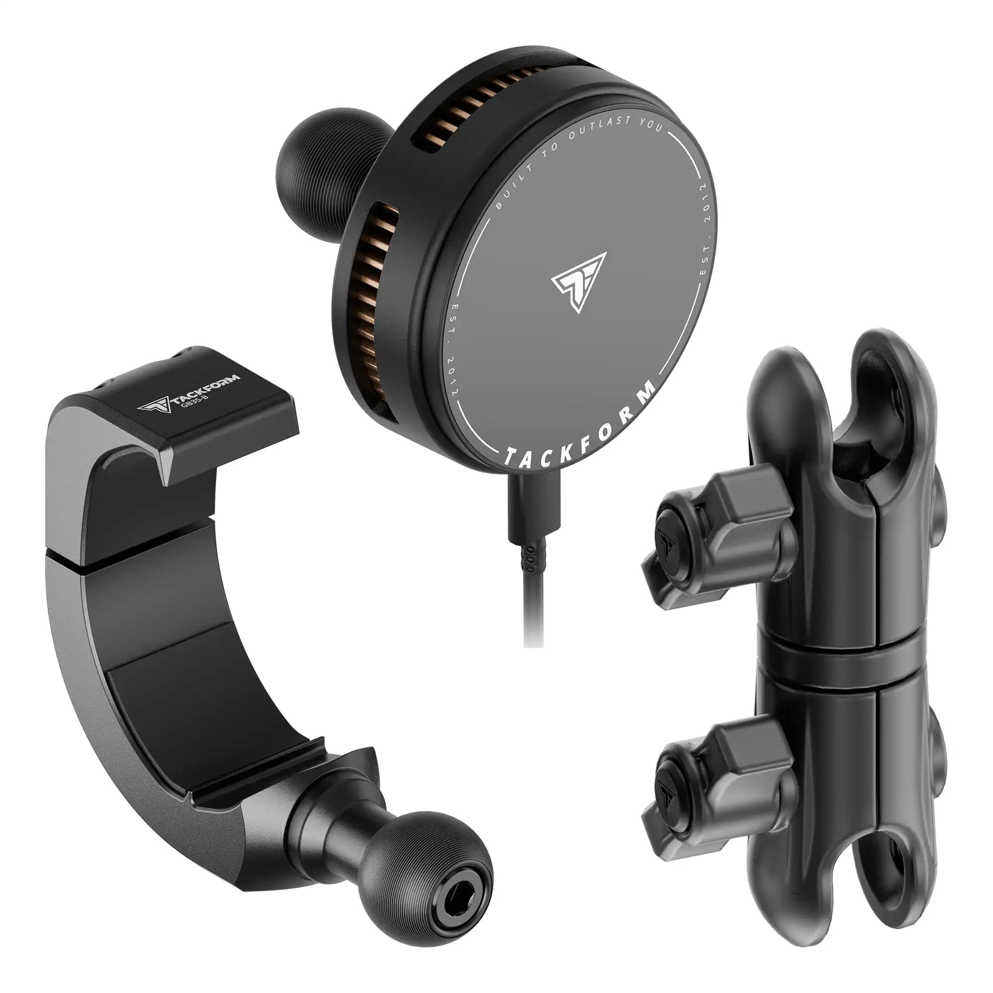 Product image of 2024+ Jeep Grab Bar Phone Mount Kit with 25W Wireless Charging Phone Holder and 3.5" Arm