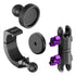 Product image of 2024+ Jeep Midland CB Mic Mount with 3.5" Arm for Passenger Side Grab Bar with purple knobs