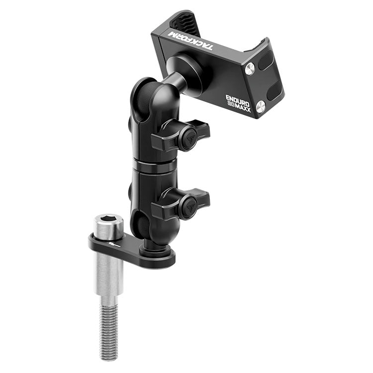 Black Can-Am Phone Cradle | Spyder Center Riser Mount - M10 Bolt | 3.5" DuraLock™ Arm