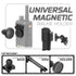 Universal Magnetic Handheld Radio Holder | Assault Track Picatinny Base | 7" DuraLock Arm