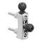 Perch / Brake / Clutch Mount | 20 Series™ | Dual 20mm Metal Balls & Dovetail | Chrome | Version 3.0