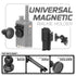 Universal Magnetic Handheld Radio Holder | Slim Track Base | 7" DuraLock Arm