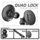 Quad Lock MAG™ Phone Holder | TRAXX™ - Slim Track Base | 7.5"-9.25" Telescoping Arm