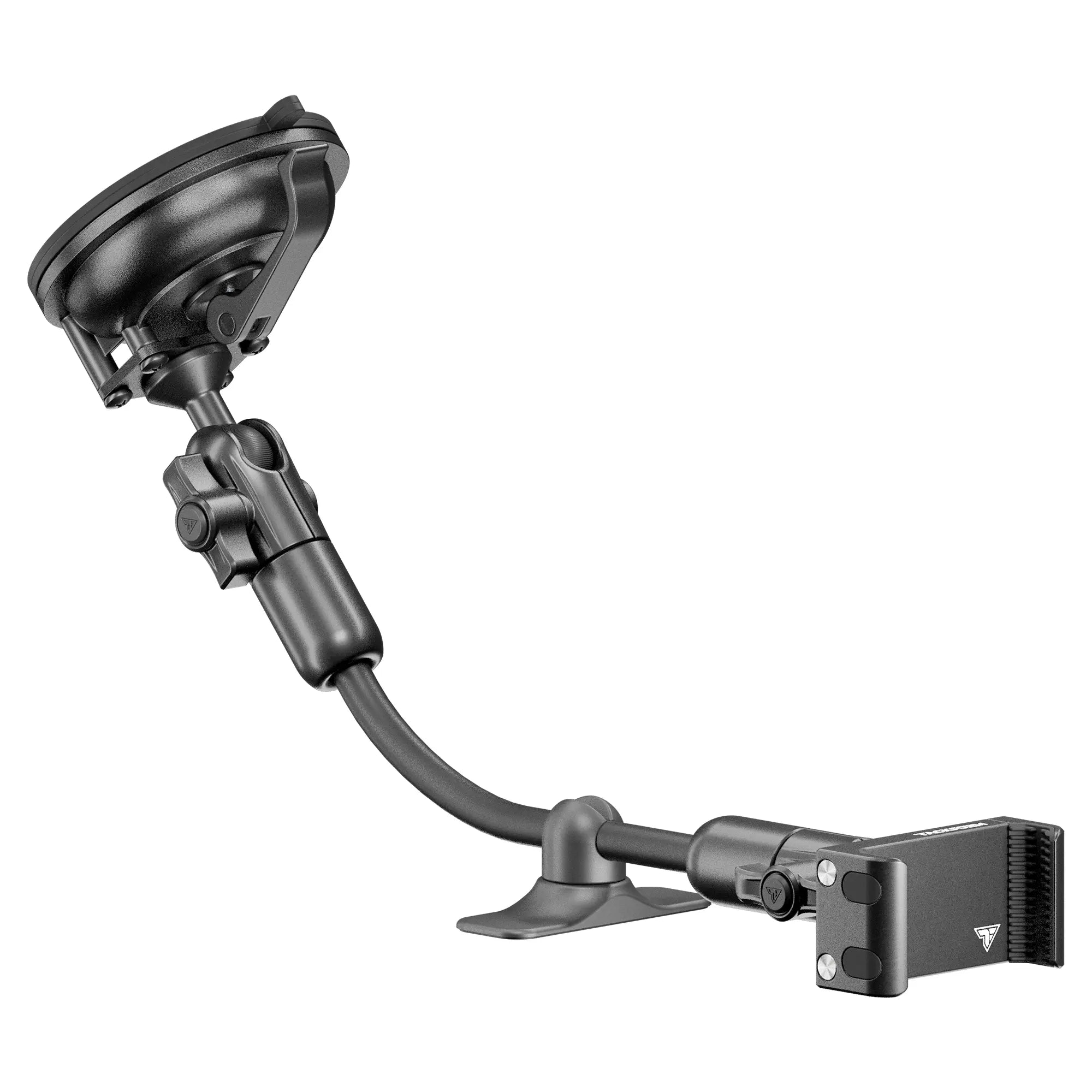 Windshield Suction Cup Mount With 20LITE Phone Holder | Flex Arm W/ Dash Stabilizer
