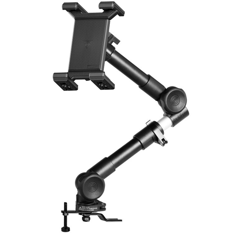 Heavy Duty Seat Rail/Floor Bolt Mount | 20"-24" Aluminum Telescoping Arm | SLATE Tablet Holder