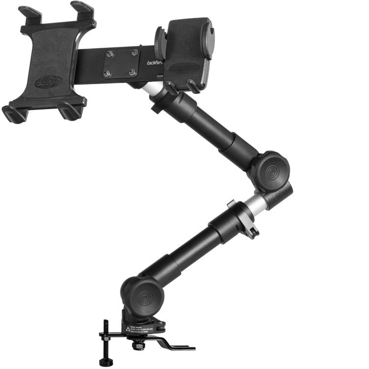 Heavy Duty Seat Rail Mount | Phone and Tablet Holder | 20"-30" Aluminum Telescoping Arm | AMPS Connection