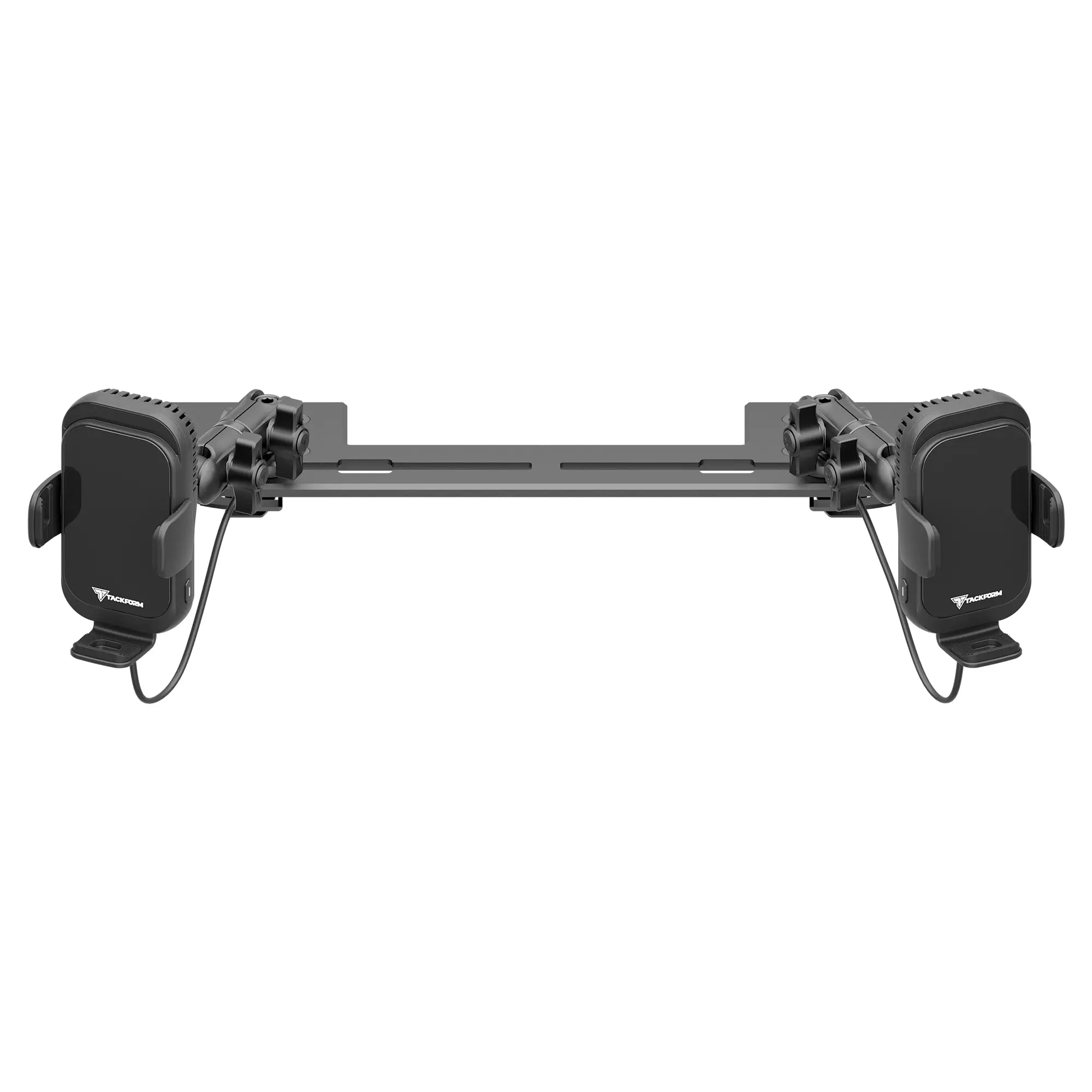 TRAXX™ - Slim Track Dash Bracket With Dual Wireless Charging Phone Mounts | 2018 - 2023 Jeep JL, JT, and Wrangler 4XE. (Not compatible with 2024+ models)