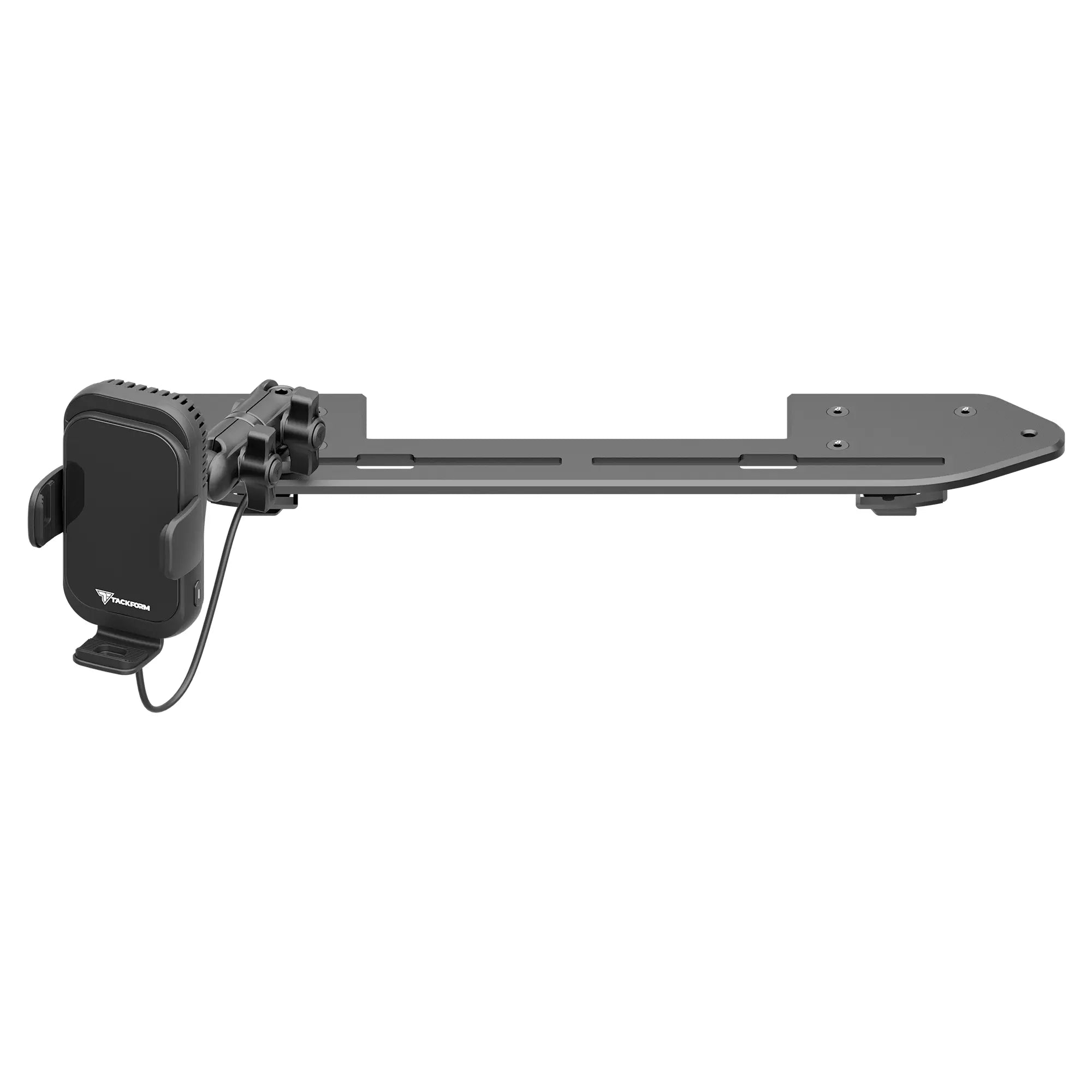 TRAXX™ - Slim Track Dash Bracket With Wireless Charging Phone Mount | 2018 - 2023 Jeep JL, JT, and Wrangler 4XE. (Not compatible with 2024+ models)