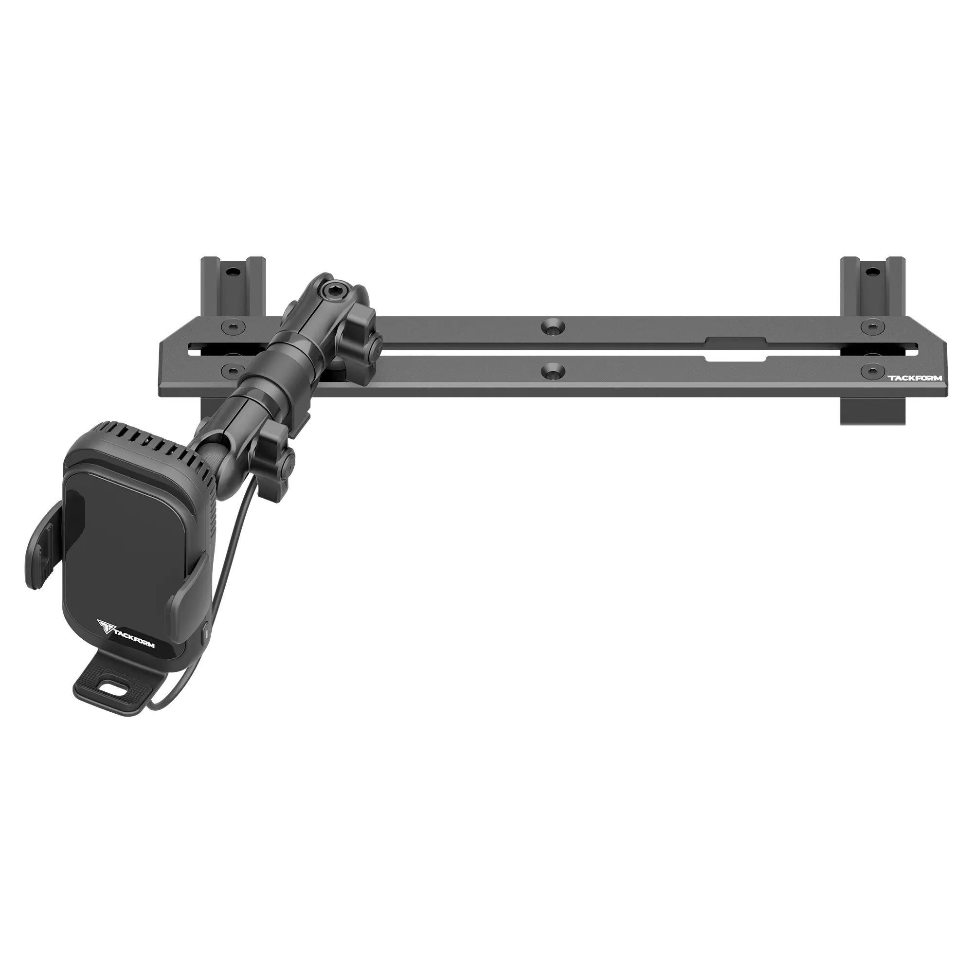TRAXX™ - Slim Track Dash Bracket With Wireless Charging Phone Mount | 2023 - 2025 Ford Super Duty (F250 Thru F450)