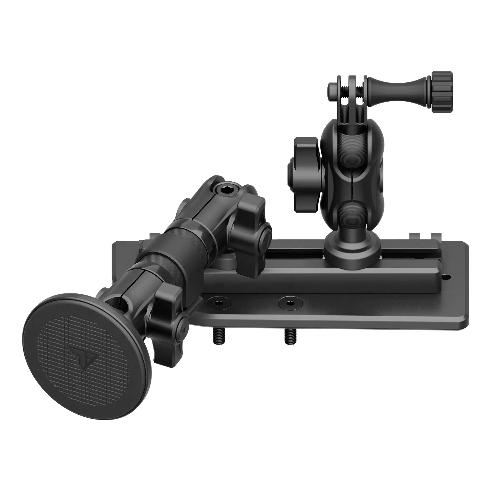 TRAXX™ - Slim Track Dash Bracket With MagSafe Phone Mount & GoPro Mount | Driver Or Passenger Side (Reversible) | 2024 - 2025 Jeep Wrangler JL & Gladiator JT (Not Compatible With 4xe)