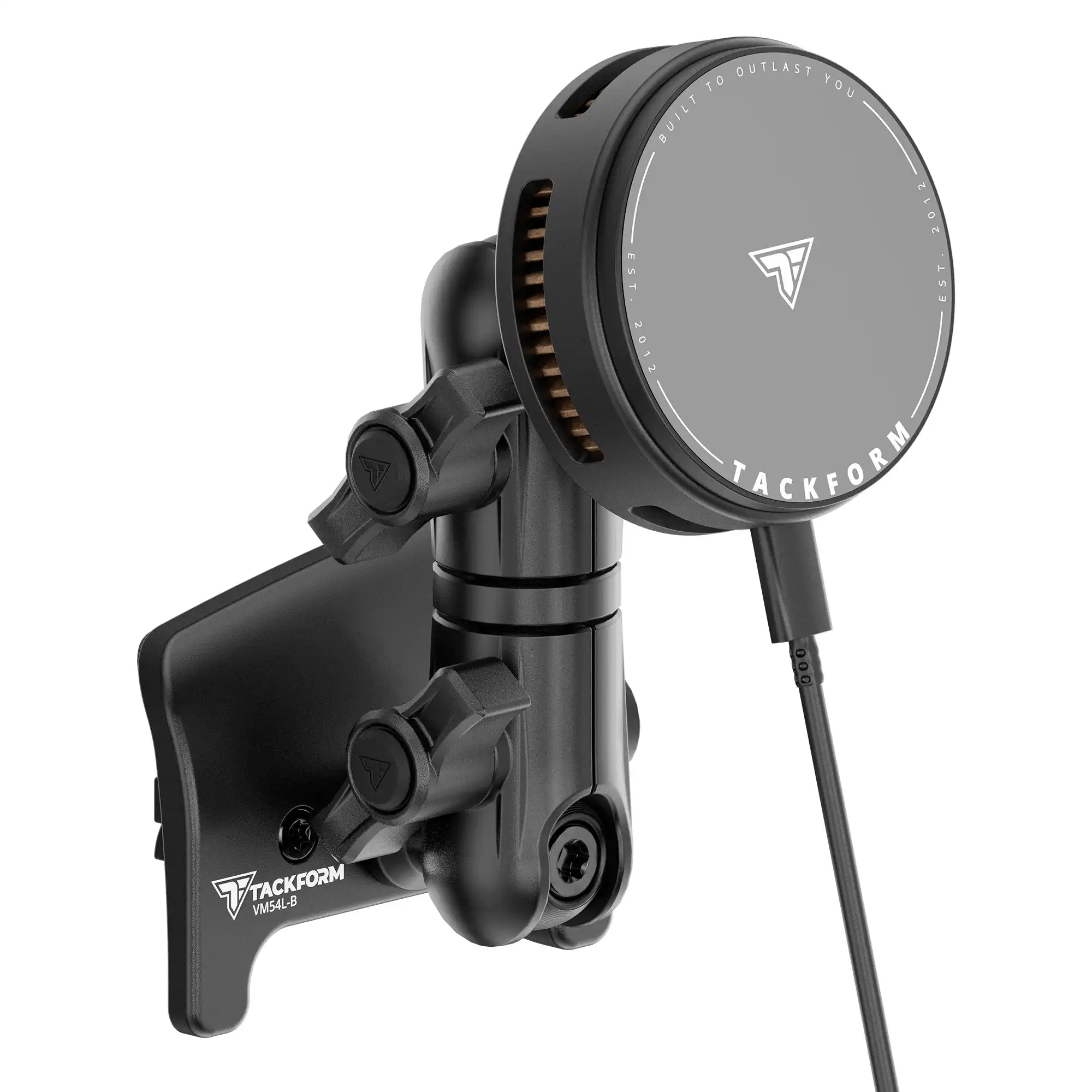 Product image of black Tacoma Phone Mount with 25W Qi Magnetic Phone Charger Compatible with MagSafe with active cooling