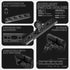 LINK™ Grab Handle Mount With 8 Gang Auxbeam Switch Panel Holder | 3.5" Arm | 2018 - 2023 Jeep JL, Gladiator, and 4XE
