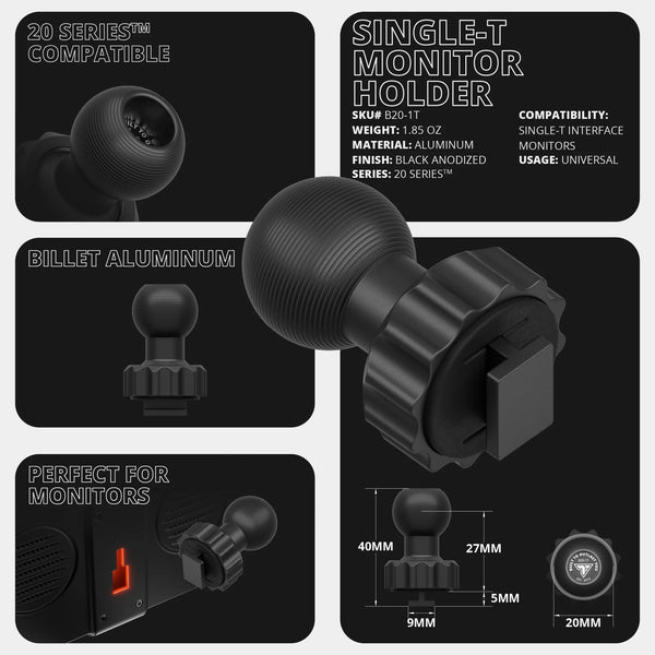 1 Prong (1T) Monitor Holder - Cup Holder