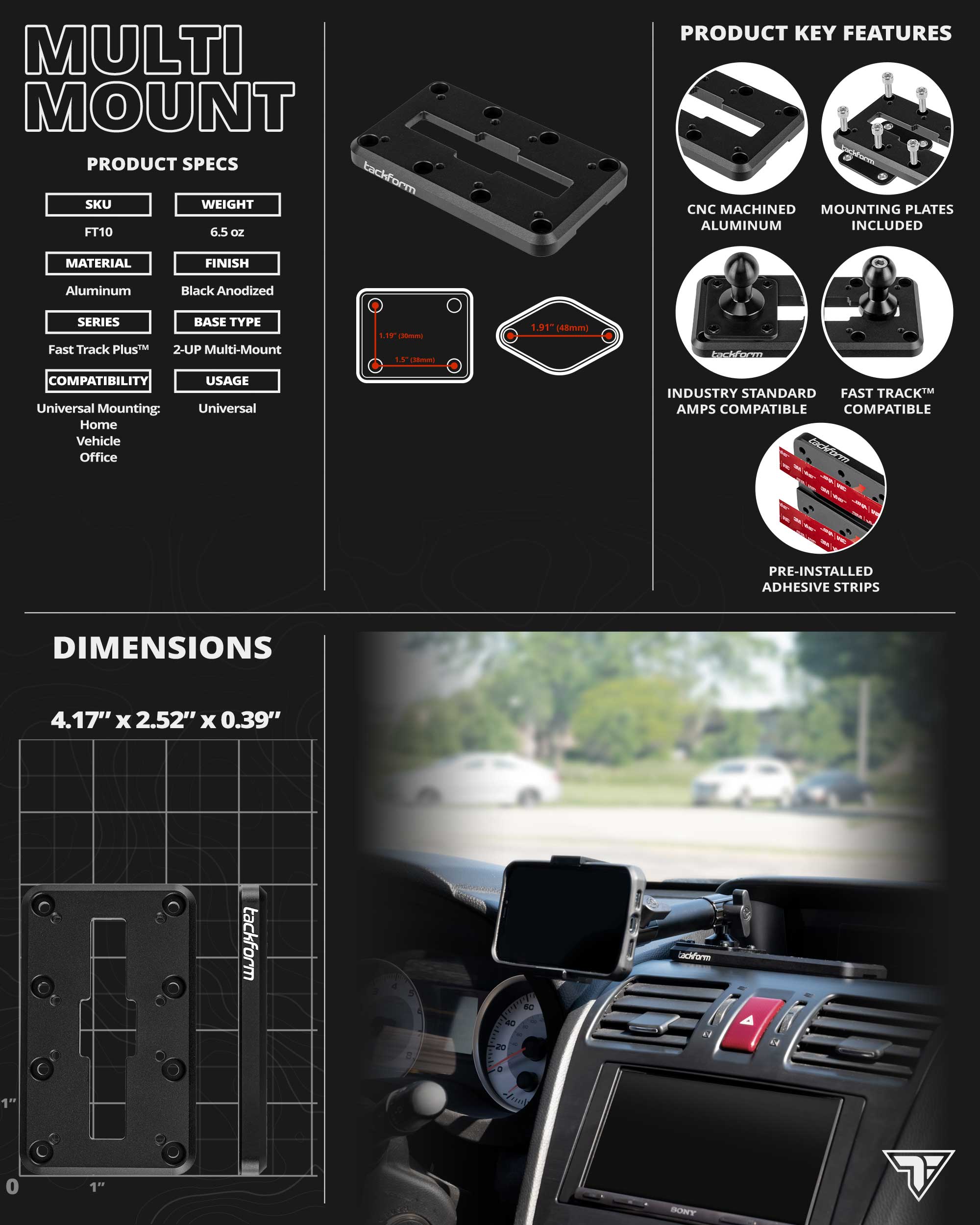 Semi Truck - Multi Device Mount Builder - Fast Track Plus – Tackform
