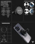 DM00-MG1 - Diamond Base Flange | Short Reach Arm | Magnetic Phone Holder