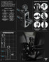 Perch / Brake / Clutch Mount | 20 Series™ | Dual 20mm Metal Balls & Dovetail | Black | Version 3.0