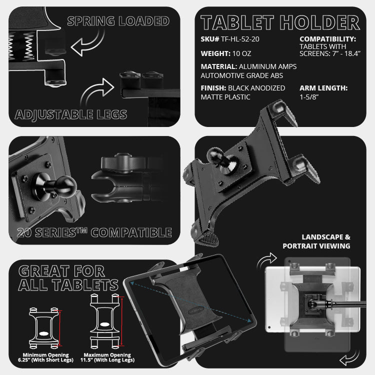 MS100-TAB | Mic Stand Tablet Holder