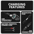 Chrome Motorcycle Adventure Phone Cradle | Wireless Charging and Vibration Dampening | Dual 20mm Ball - Perch / Brake / Clutch Reservoir Mount | 3.5" DuraLock™ Arm