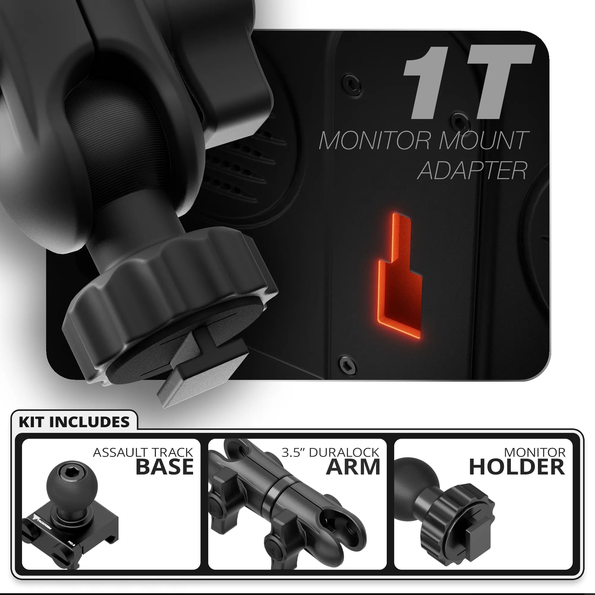 Single T Fixed | TRAXX™ - Assault Track Base | 3.5" DuraLock Arm