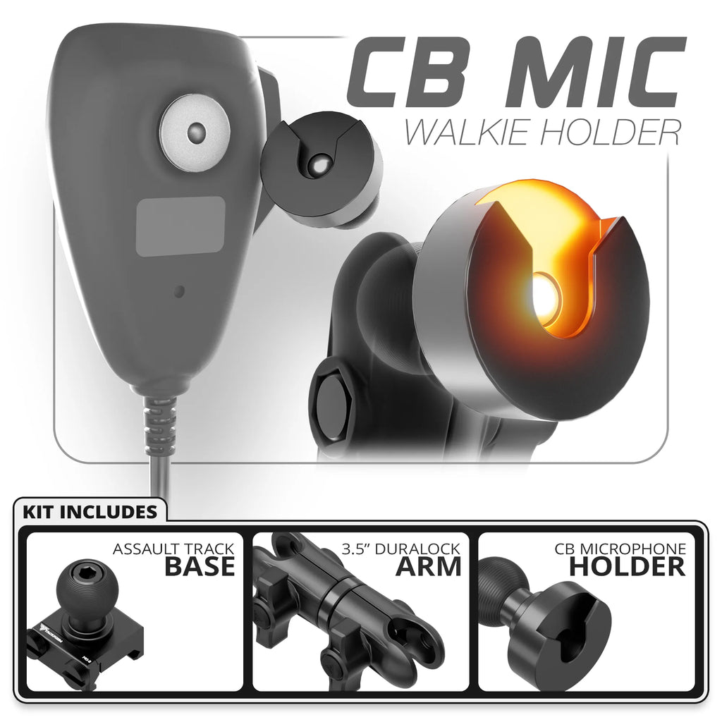 CB Radio | TRAXX™ - Assault Track Picatinny Base | 3.5" DuraLock Arm