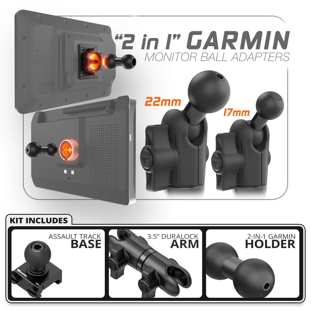 Garmin | TRAXX™ - Assault Track Picatinny Base | 3.5" DuraLock Arm