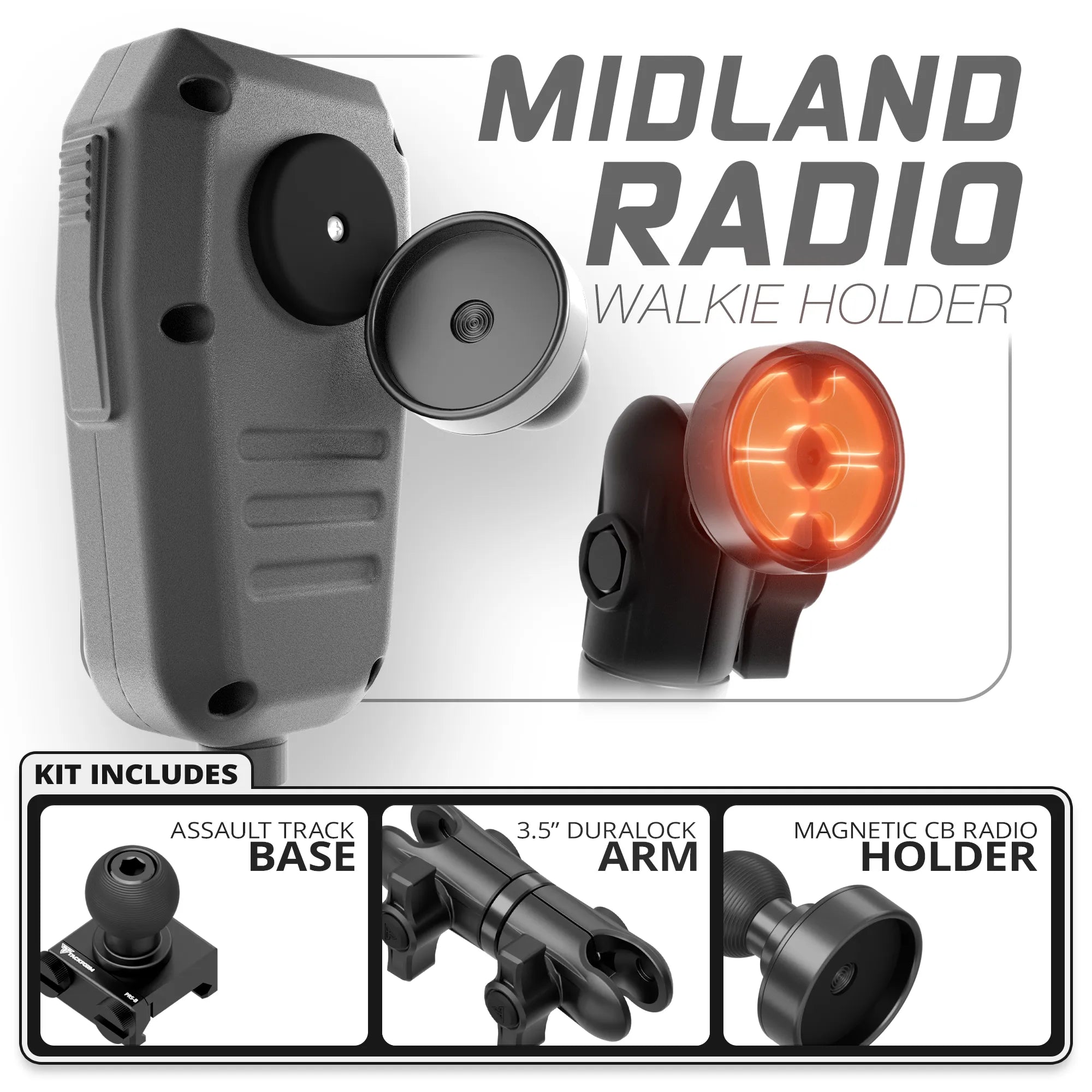 Midland | TRAXX™ - Assault Track Base | 3.5" DuraLock Arm
