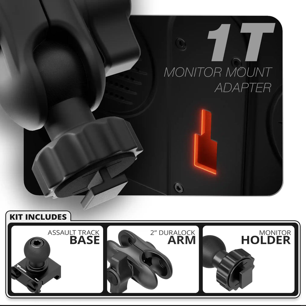 Single T Fixed | TRAXX™ - Assault Track Picatinny Base | 2" DuraLock Arm