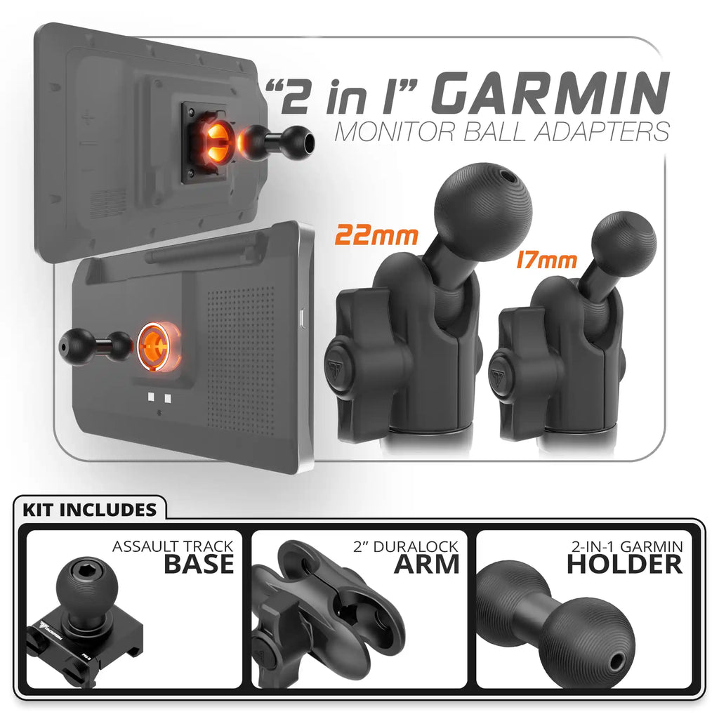 Garmin | TRAXX™ - Assault Track Picatinny Base | 2" DuraLock Arm