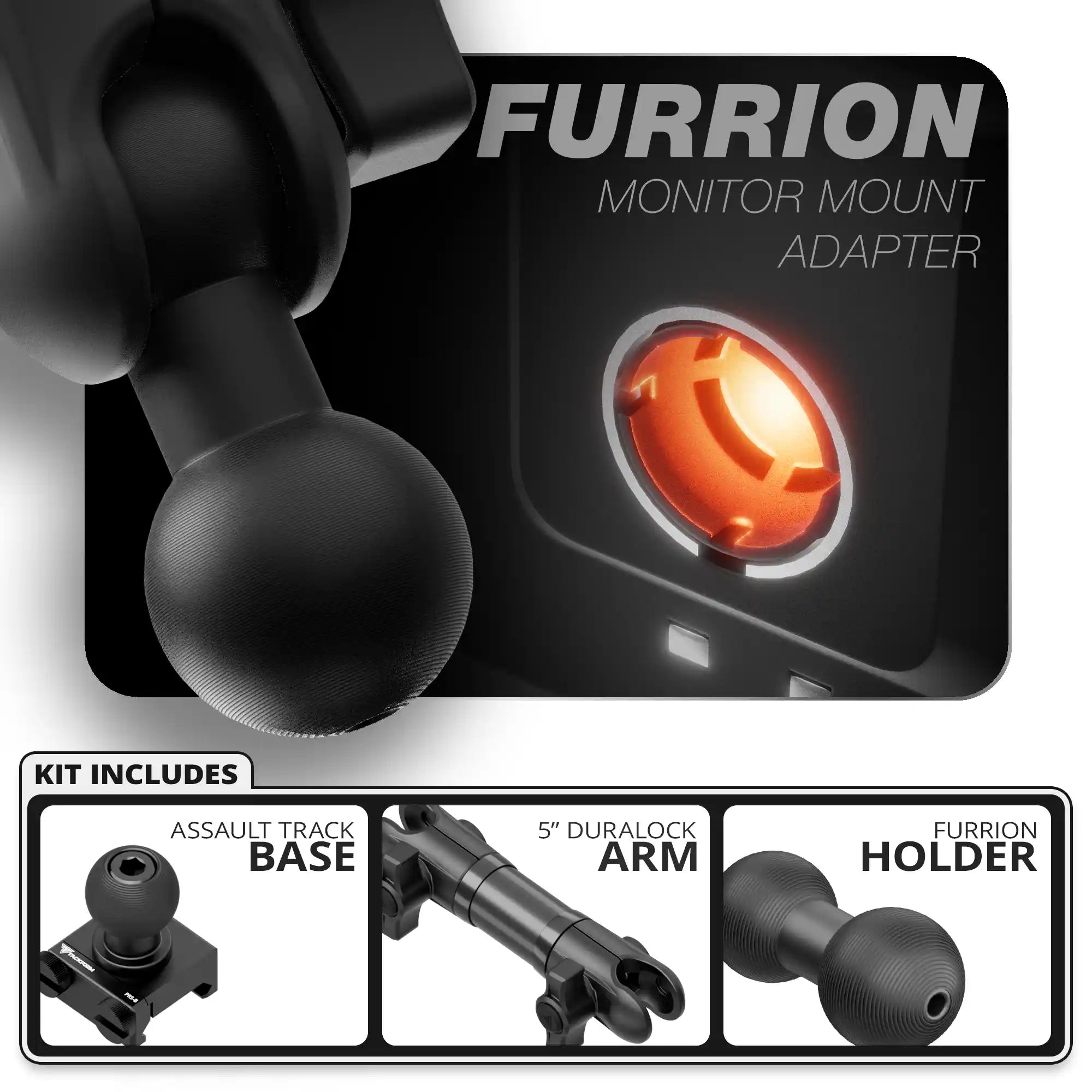 Furrion | TRAXX™ - Assault Track Base | 5" DuraLock Arm