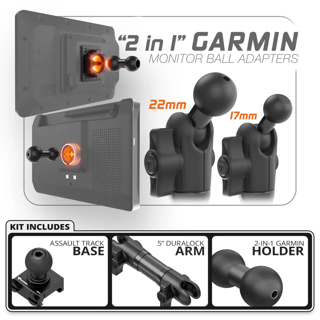 Garmin | TRAXX™ - Assault Track Picatinny Base | 5" DuraLock Arm