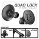 Quad Lock MAG™ Phone Holder | TRAXX™ - Assault Track Picatinny Base | 5" DuraLock Arm