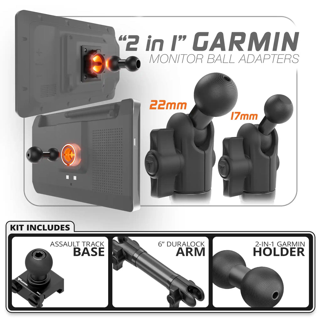 Garmin | TRAXX™ - Assault Track Picatinny Base | 6" DuraLock Arm