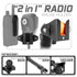 CB Radio/Microphone Holder | TRAXX™ - Assault Track Base | 7.5" - 9.25" Telescoping Arm