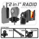 CB Radio/Microphone Holder | TRAXX™ - Assault Track Base | 7.5" - 9.25" Telescoping Arm