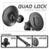 Quad Lock MAG™ Phone Holder | TRAXX™ - Assault Track Base | 7.5"-9.25" Telescoping Arm