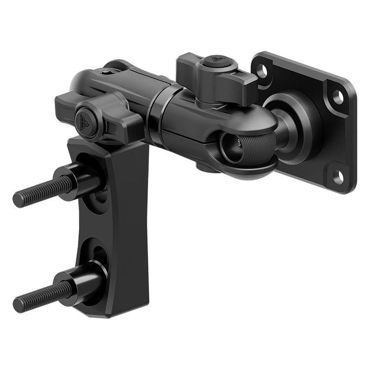 Black Motorcycle AMPS Mount | Perch / Brake / Clutch Reservoir Mount | 3.5" DuraLock™ Arm