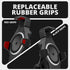Black Motorcycle Adventure Cradle Phone Mount | Wireless Charging and Vibration Dampening | BC3 Universal Clamp for 1-1/4" to 1-1/2" Handlebars | Short Reach