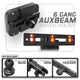 Auxbeam Holder | TRAXX™ - Slim Track Base | Choose Arm Length & Panel Size